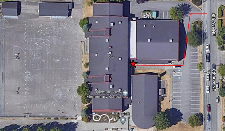 school entrance map